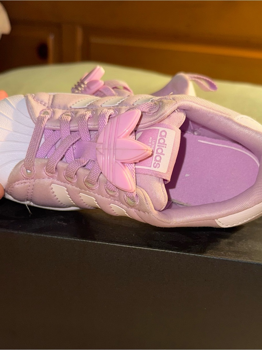 adidas Kids Pink Shell-Toe Sneakers